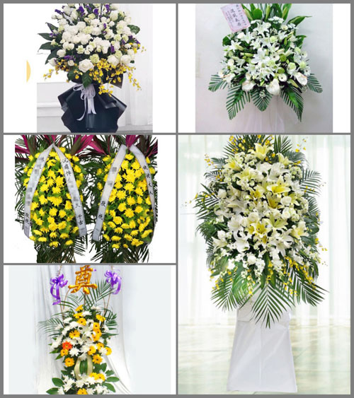 广东汕尾市陆丰市南塘镇白事花篮预定